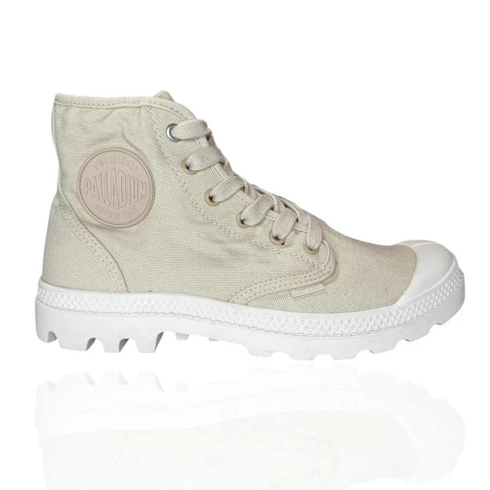 New Palladium Pampa Hi Boots Men's 6.5 Womens 8.5 Canvas Military Paratrooper‎